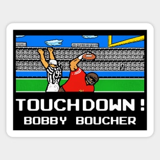 Tecmo Bobby Boucher Touchdown Sticker